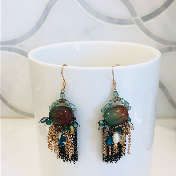 A lot of 3 pairs of gorgeous statement earrings - Picture 2 of 4